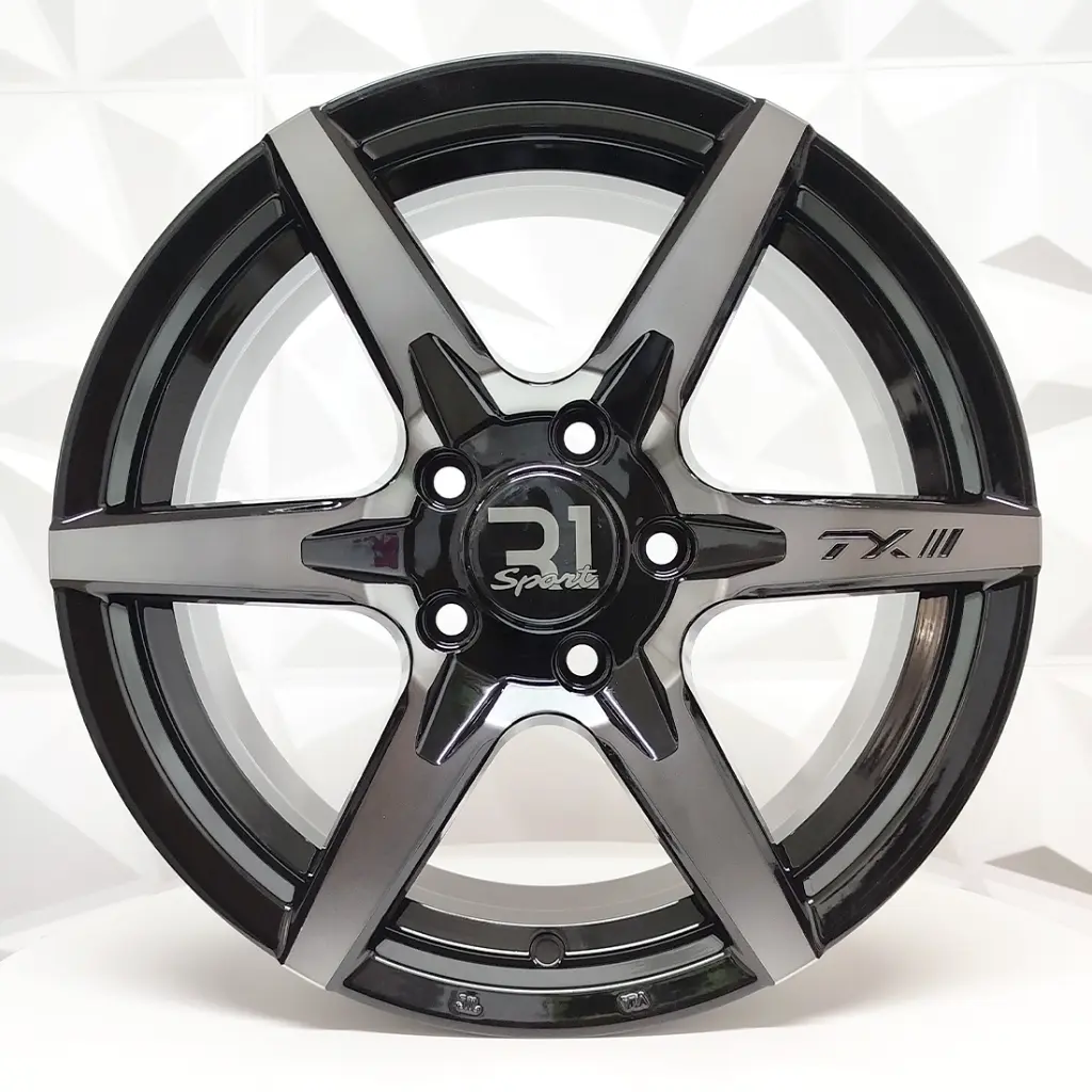 RIN 16X7 5-114.3 R1 SPORT 6072 BLACK COAT ET38 CB73.1