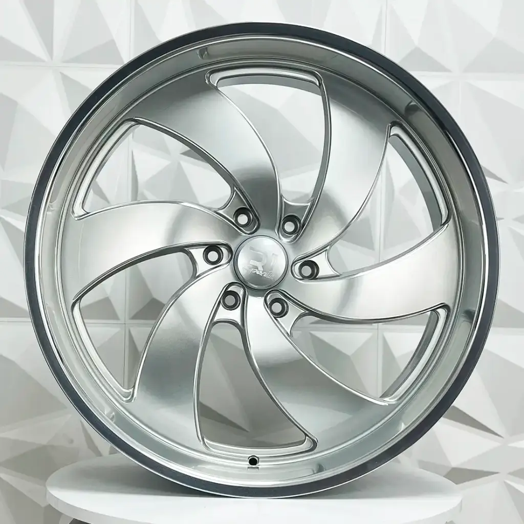 RIN 22X9 6-139.7 R1 SPORT 667R SILVER MILLING MACHINE LIP ET0 CB78.1