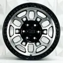 RIN 16X8 6-139.7 R1 SPORT ULF-S07 FLOW FORM BLACK MACHINE FACE ET0 CB106.1