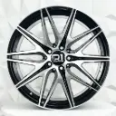 RIN 20X8.5 5-112 R1 SPORT H3121F BLACK MACHINE FACE ET36 CB66.5