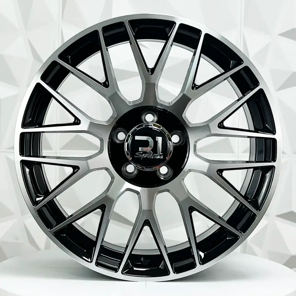 RIN 20X9.5 5-112 R1 SPORT XF013 MACHINE BLACK ET43 CB66.45