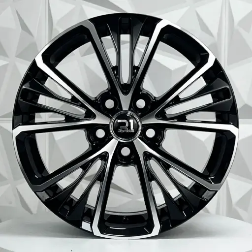 [178634] RIN 17X7.5 5-114.3 R1 SPORT TH050 BLACK MACHINE FACE ET35 CB60.1